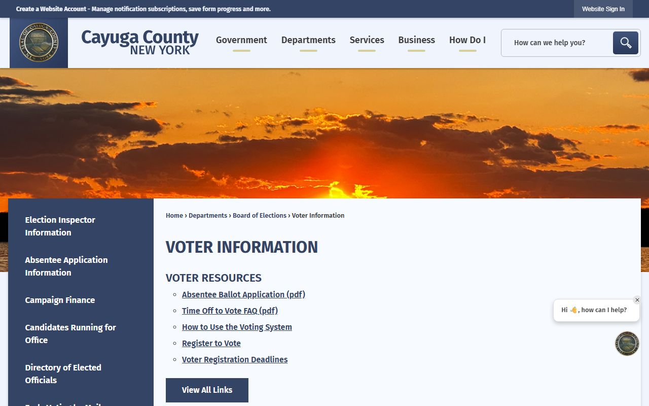 Cayuga County Real Property Tax Service website for property assessment data