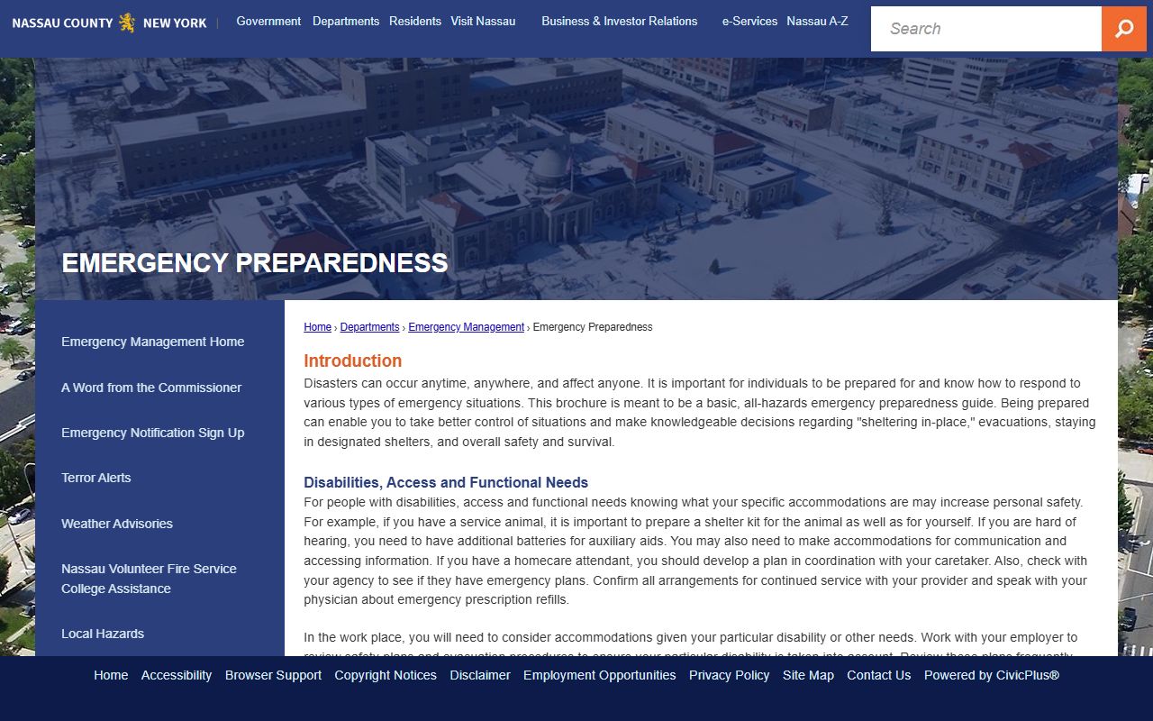 Nassau County Department of Assessment website for property valuation and assessment data